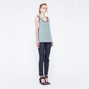 Cop Copine Vance Sleevless Top Denim Look Avant-garde Size M Fair Condition